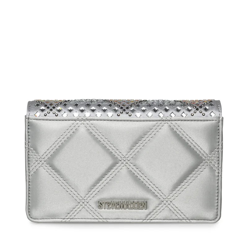 STEVE MADDEN SILVER Steve madden baddi women's silver crossbody bag for Women | Best Price UAE
